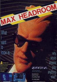 Max Headroom - Advertisement Flyer - Front Image