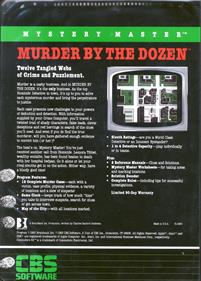 Mystery Master: Murder by the Dozen - Box - Back Image