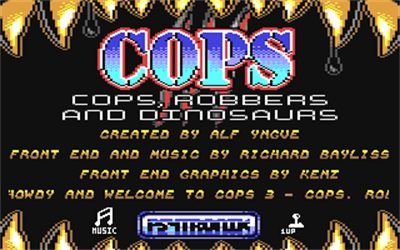 Cops III: Cops, Robbers and Dinosaurs - Screenshot - Game Title Image