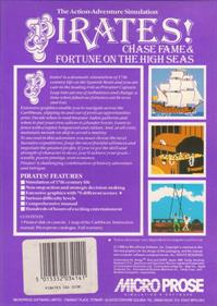 Sid Meier's Pirates! - Box - Back Image