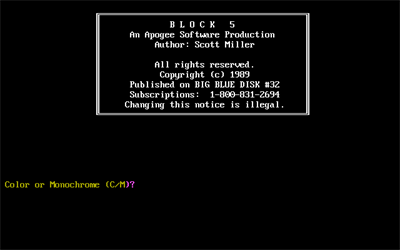 Block Five - Screenshot - Game Title Image