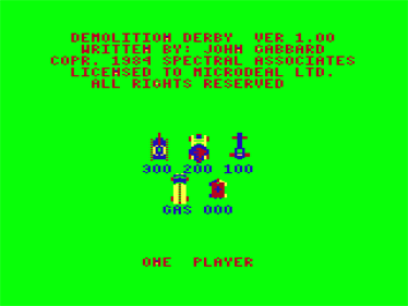 Demolition Derby - Screenshot - Game Title Image