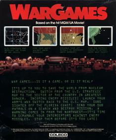 WarGames (Coleco) - Box - Back Image