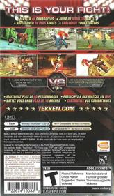 Tekken 6 - Box - Back Image