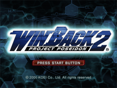 WinBack 2: Project Poseidon - Screenshot - Game Title Image