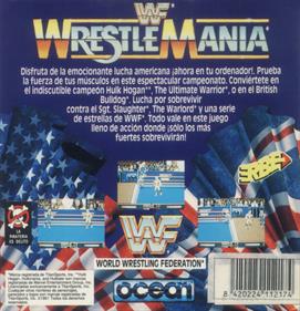 WWF Wrestlemania  - Box - Back Image