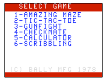 Amazing Maze / Tic-Tac-Toe - Screenshot - Game Select