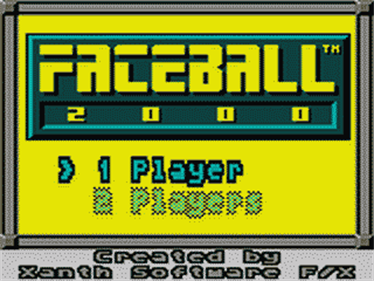 Faceball 2000 - Screenshot - Game Title