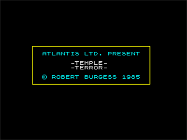 Temple Terror - Screenshot - Game Title Image
