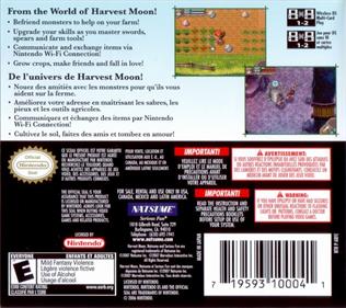 Rune Factory: A Fantasy Harvest Moon - Box - Back Image