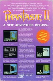 Phantasie II - Box - Back Image