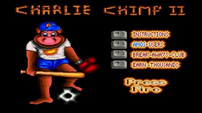 Charlie Chimp II: Monkey Mayhem - Screenshot - Game Title Image