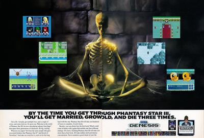 Phantasy Star III: Generations of Doom - Advertisement Flyer - Front Image