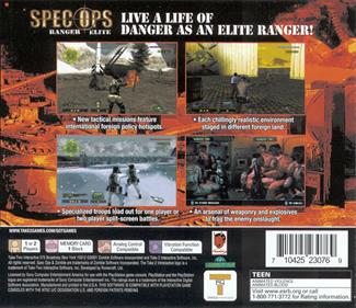 Spec Ops: Ranger Elite - Box - Back Image