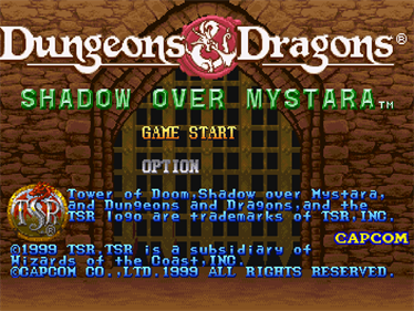 Dungeons & Dragons Collection: Shadow over Mystara - Screenshot - Game Title Image