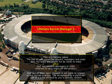 Ultimate Soccer Manager 2 - Screenshot - Game Title Image