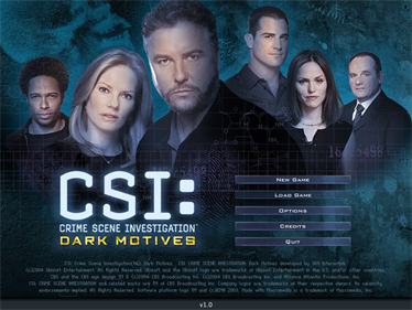 CSI: Crime Scene Investigation: Dark Motives - Screenshot - Game Select Image