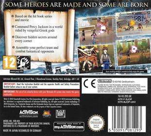 Percy Jackson and the Olympians: The Lightning Thief - Box - Back Image