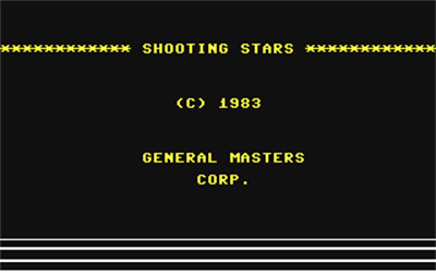 Shooting Stars - Screenshot - Game Title Image