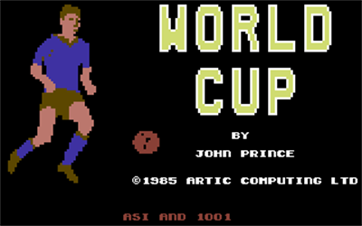 World Cup Soccer (Arcade/ShareData) - Screenshot - Game Title Image