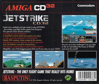 Jetstrike CD32 - Box - Back Image