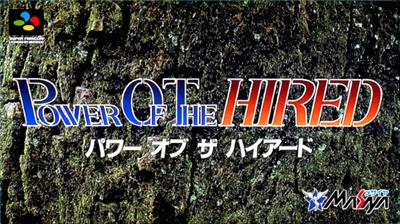 Power of the Hired  - Box - Front
