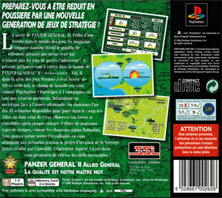 Allied General - Box - Back Image