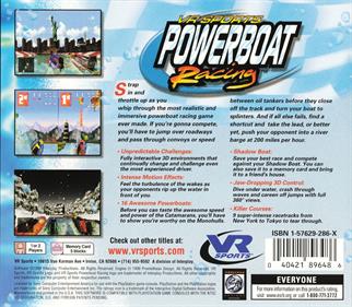 VR Sports: Powerboat Racing - Box - Back Image