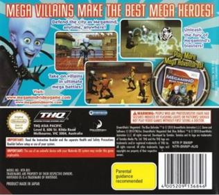 Megamind: The Blue Defender - Box - Back Image