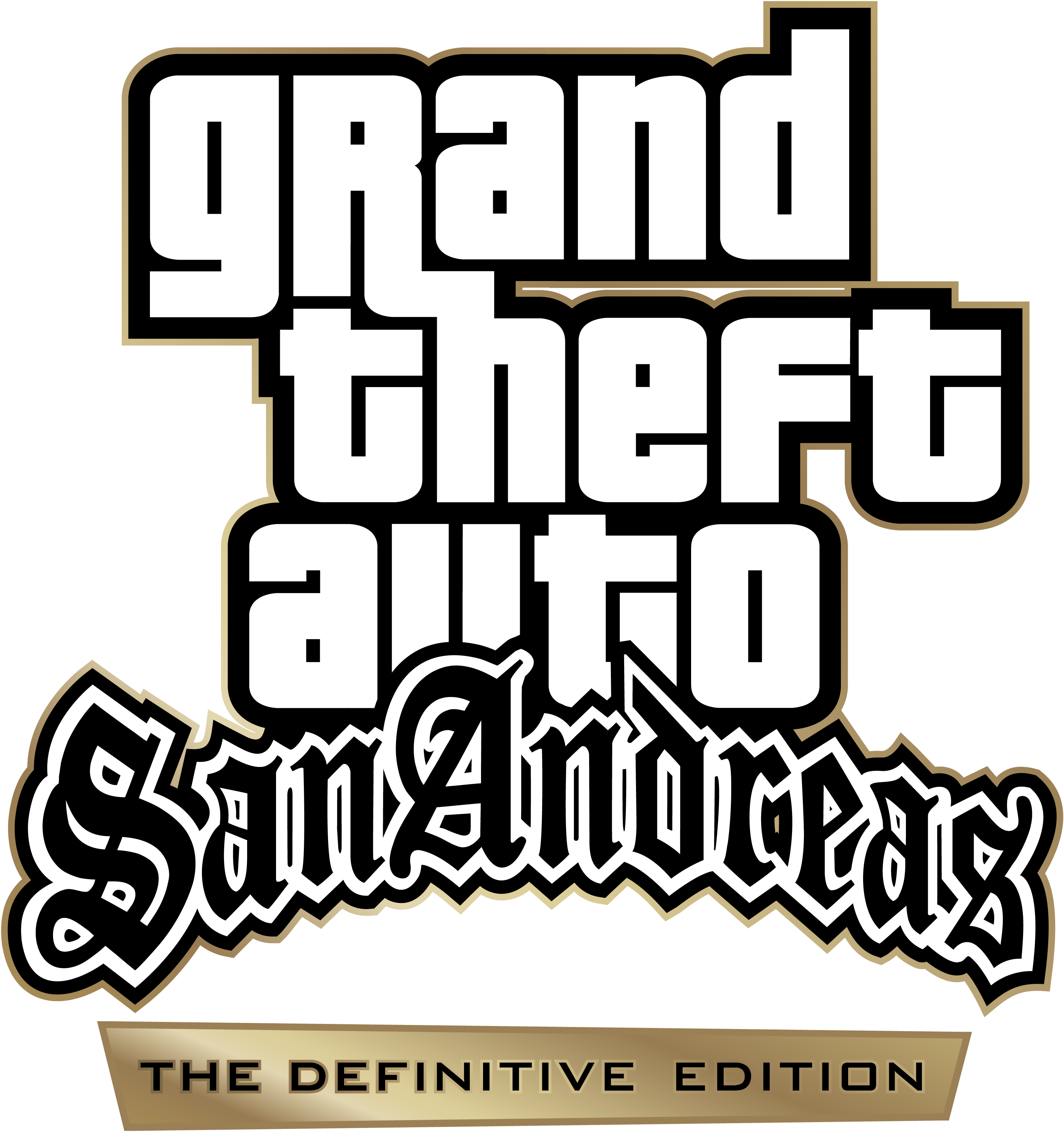 Gta san andreas definitive. GTA sa Definitive Edition logo. Grand Theft auto San Andreas Definitive Edition. ГТА Сан андреас логотип. Логотип ГТА трилогия.