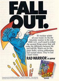 Rad Warrior - Advertisement Flyer - Front Image