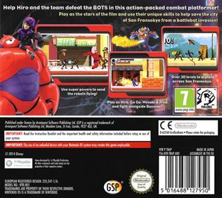 Disney Big Hero 6: Battle in the Bay - Box - Back Image