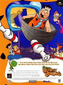 The Flintstones: Bedrock Bowling - Advertisement Flyer - Front Image