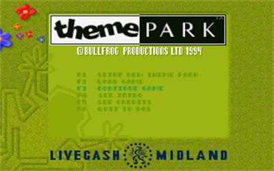 Theme Park - Screenshot - Game Select Image
