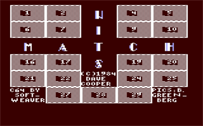 Match Wits (CBS Software) - Screenshot - Game Title Image