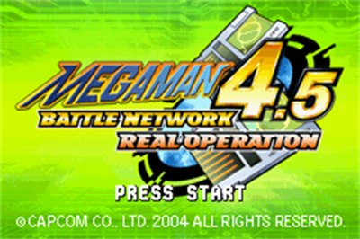 Mega Man Battle Network 4.5 Real Operation - Screenshot - Game Title Image