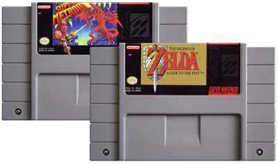 Super Metroid and A Link to the Past Crossover Randomizer - Fanart - Cart - Front Image