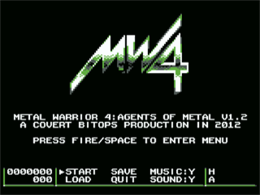 Metal Warrior 4: Agents of Metal - Screenshot - Game Select Image