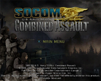 SOCOM: U.S. Navy SEALs: Combined Assault - Screenshot - Game Title Image