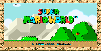 Super Mario World Widescreen Edition - Screenshot - Game Title Image