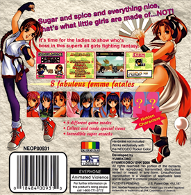 SNK Gals' Fighters - Box - Back Image