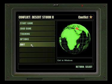 Conflict: Desert Storm II: Back to Baghdad - Screenshot - Game Select Image