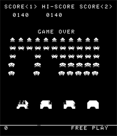 Space Invaders Multigame - Screenshot - Game Over Image