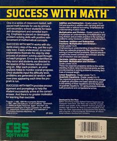 Success With Math: Fractions: Addition and Subtraction - Box - Back Image