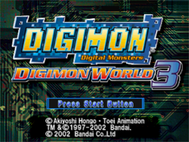 Digimon World 3 - Screenshot - Game Title Image