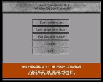 AMOS Quizmaster - Screenshot - Gameplay Image