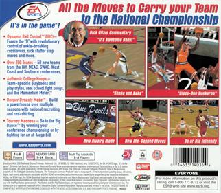 NCAA March Madness 2000 - Box - Back Image