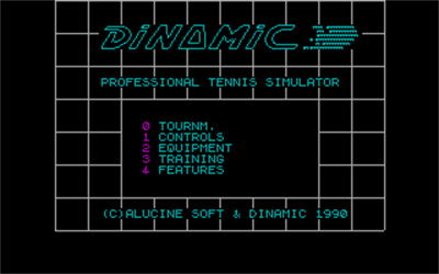Professional Tennis Simulator - Screenshot - Game Title Image