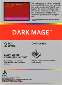 Dark Mage - Fanart - Box - Back Image
