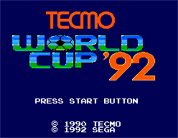 Tecmo World Cup '93 - Screenshot - Game Title Image